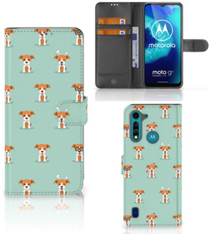 B2Ctelecom Bookcase Motorola G8 Power Lite Smartphone Hoesje Pups