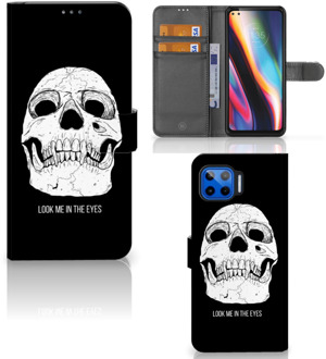 B2Ctelecom Bookcase Motorola Moto G 5G Plus GSM Hoesje Skull Eyes