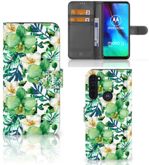 B2Ctelecom Bookcase Motorola Moto G Pro GSM Hoesje Orchidee Groen