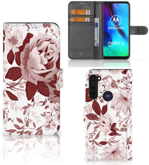 B2Ctelecom Bookcase Motorola Moto G Pro GSM Hoesje Watercolor Flowers