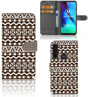 B2Ctelecom Bookcase Motorola Moto G Pro Hoesje Aztec Brown