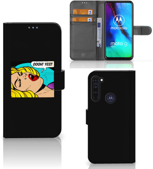 B2Ctelecom Bookcase Motorola Moto G Pro Hoesje Popart Oh Yes