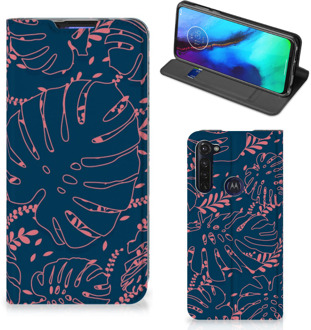 B2Ctelecom Bookcase Motorola Moto G Pro Smartphone Hoesje Palm Leaves