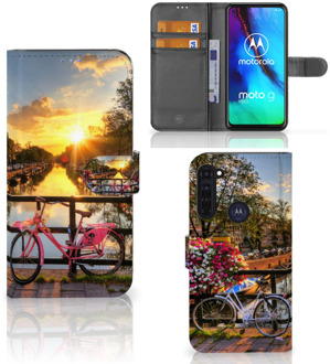 B2Ctelecom Bookcase Motorola Moto G Pro Telefoon Hoesje Amsterdamse Grachten