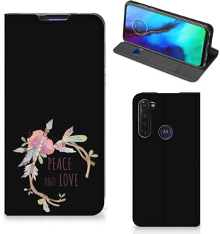 B2Ctelecom Bookcase Motorola Moto G Pro Telefoonhoesje Boho Text