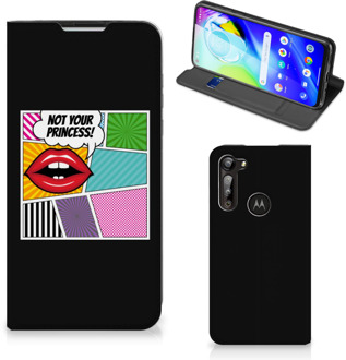 B2Ctelecom Bookcase Motorola Moto G8 Power Telefoonhoesje Popart Princess