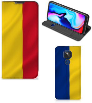 B2Ctelecom Bookcase Motorola Moto G9 Play Smart Cover Roemeense Vlag