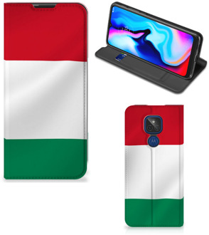 B2Ctelecom Bookcase Motorola Moto G9 Play Telefoonhoesje met Pasjeshouder Hongaarse Vlag