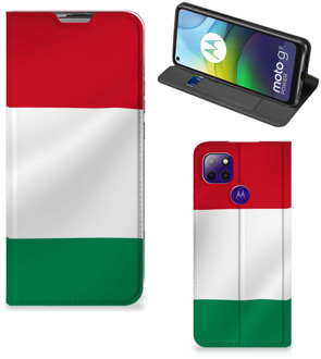 B2Ctelecom Bookcase Motorola Moto G9 Power Telefoonhoesje met Pasjeshouder Hongaarse Vlag