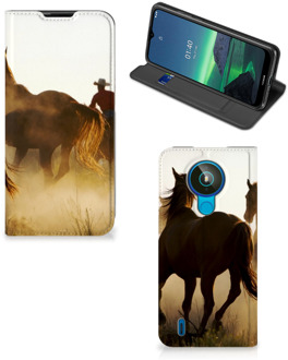 B2Ctelecom Bookcase Nokia 1.4 Smart Cover Cowboy