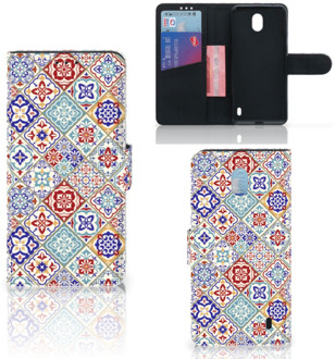 B2Ctelecom Bookcase Nokia 1 Plus Tiles Color