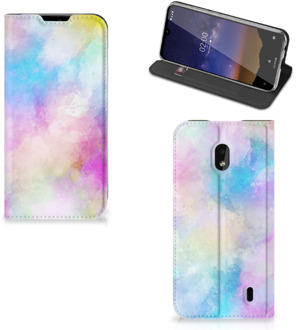 B2Ctelecom Bookcase Nokia 2.2 Watercolor Light