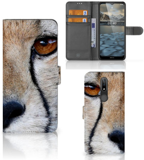 B2Ctelecom Bookcase Nokia 2.4 Hoesje Cheetah