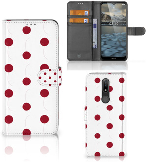 B2Ctelecom Bookcase Nokia 2.4 Hoesje Cherries