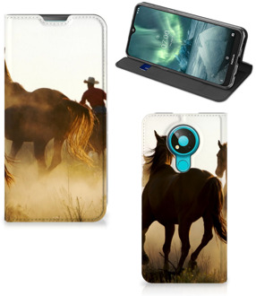 B2Ctelecom Bookcase Nokia 3.4 Smart Cover Cowboy