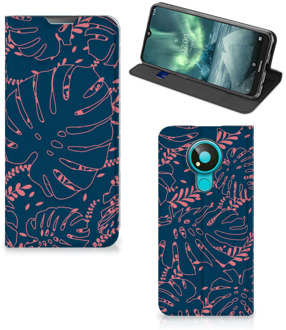 B2Ctelecom Bookcase Nokia 3.4 Smartphone Hoesje Palm Leaves