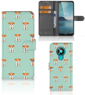 B2Ctelecom Bookcase Nokia 3.4 Smartphone Hoesje Pups