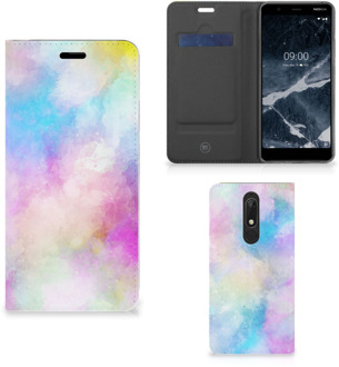 B2Ctelecom Bookcase Nokia 5.1 (2018) Watercolor Light