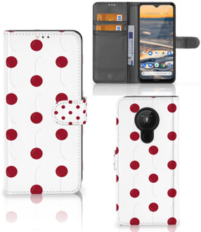 B2Ctelecom Bookcase Nokia 5.3 Hoesje Cherries