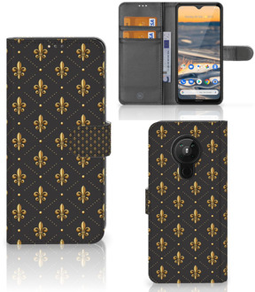 B2Ctelecom Bookcase Nokia 5.3 Hoesje Franse Lelie