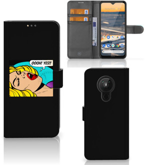 B2Ctelecom Bookcase Nokia 5.3 Hoesje Popart Oh Yes