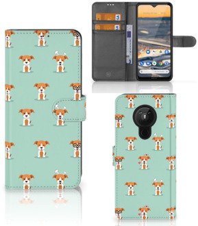 B2Ctelecom Bookcase Nokia 5.3 Smartphone Hoesje Pups