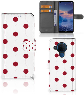 B2Ctelecom Bookcase Nokia 5.4 Hoesje Cherries