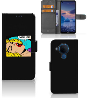 B2Ctelecom Bookcase Nokia 5.4 Hoesje Popart Oh Yes