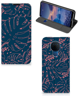 B2Ctelecom Bookcase Nokia 5.4 Smartphone Hoesje Palm Leaves