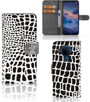 B2Ctelecom Bookcase Nokia 5.4 Telefoon Hoesje Slangenprint