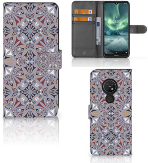 B2Ctelecom Bookcase Nokia 7.2 | Nokia 6.2 Bloemen