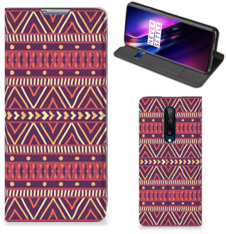 B2Ctelecom Bookcase OnePlus 8 Smart Cover Aztec Purple