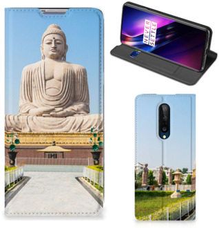 B2Ctelecom Bookcase OnePlus 8 Smartphone Hoesje Boeddha