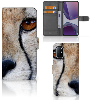 B2Ctelecom Bookcase OnePlus 8T Hoesje Cheetah