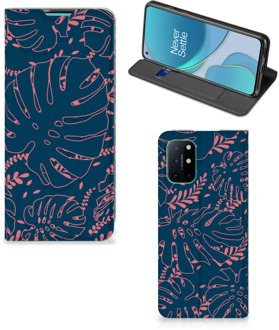 B2Ctelecom Bookcase OnePlus 8T Smartphone Hoesje Palm Leaves