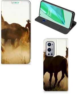 B2Ctelecom Bookcase OnePlus 9 Pro Smart Cover Cowboy