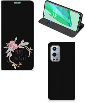 B2Ctelecom Bookcase OnePlus 9 Pro Telefoonhoesje Boho Text