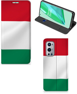 B2Ctelecom Bookcase OnePlus 9 Pro Telefoonhoesje met Pasjeshouder Hongaarse Vlag