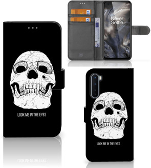 B2Ctelecom Bookcase OnePlus Nord GSM Hoesje Skull Eyes