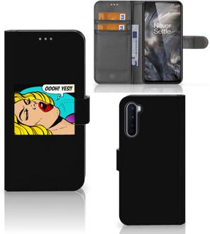 B2Ctelecom Bookcase OnePlus Nord Hoesje Popart Oh Yes