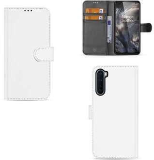 B2Ctelecom Bookcase OnePlus Nord Hoesje Wit met Pasjeshouder