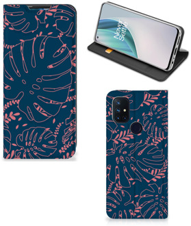 B2Ctelecom Bookcase OnePlus Nord N10 5G Smartphone Hoesje Palm Leaves