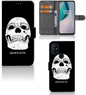 B2Ctelecom Bookcase OnePlus Nord N10 GSM Hoesje Skull Eyes