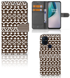 B2Ctelecom Bookcase OnePlus Nord N10 Hoesje Aztec Brown