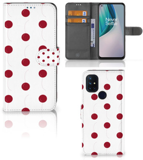 B2Ctelecom Bookcase OnePlus Nord N10 Hoesje Cherries