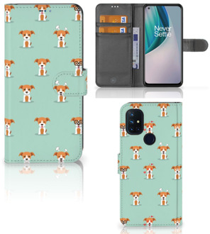 B2Ctelecom Bookcase OnePlus Nord N10 Smartphone Hoesje Pups