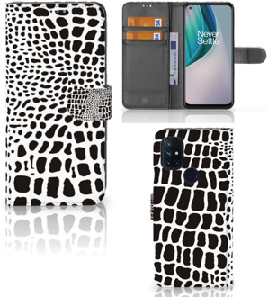 B2Ctelecom Bookcase OnePlus Nord N10 Telefoon Hoesje Slangenprint