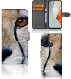 B2Ctelecom Bookcase OnePlus Nord N100 Hoesje Cheetah