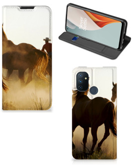 B2Ctelecom Bookcase OnePlus Nord N100 Smart Cover Cowboy