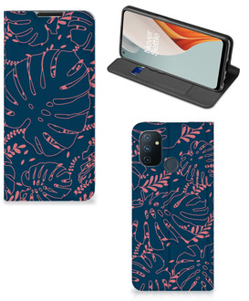 B2Ctelecom Bookcase OnePlus Nord N100 Smartphone Hoesje Palm Leaves